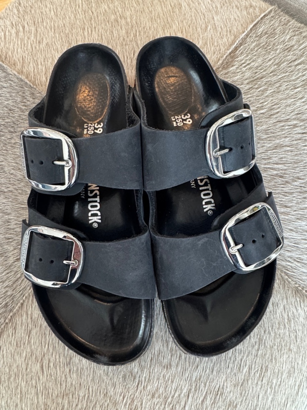 Birkenstock Arizona Big Buckle Sandals in Black